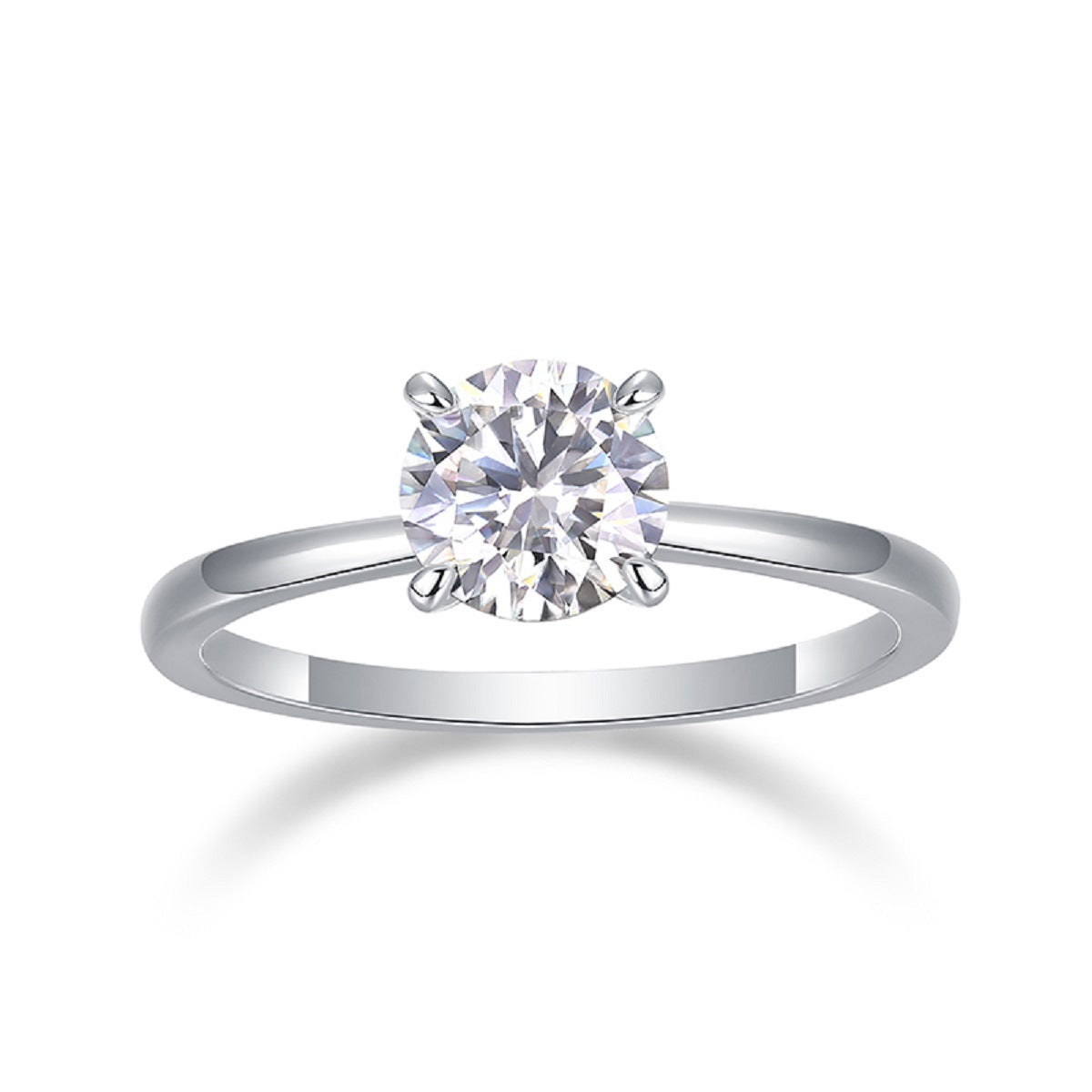 Moissanite Sterling Silver Women Ring
