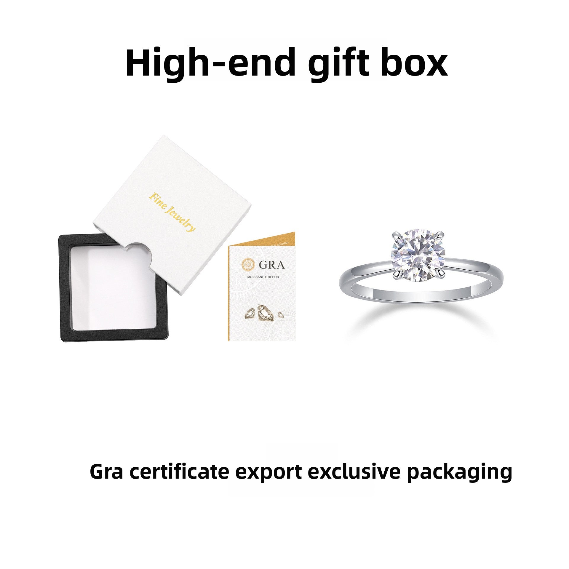 Moissanite Sterling Silver Women Ring