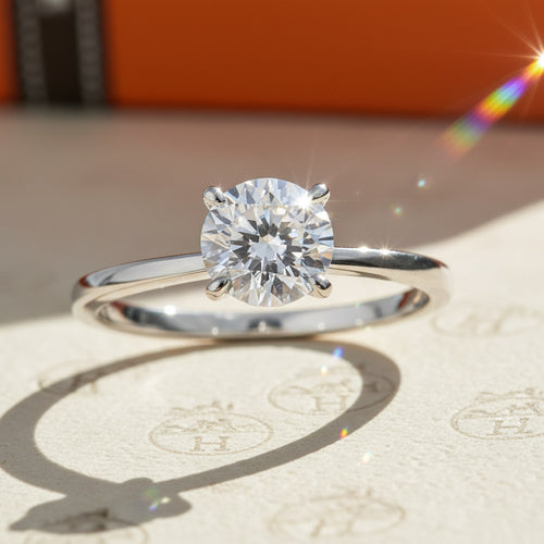 Moissanite Sterling Silver Women Ring